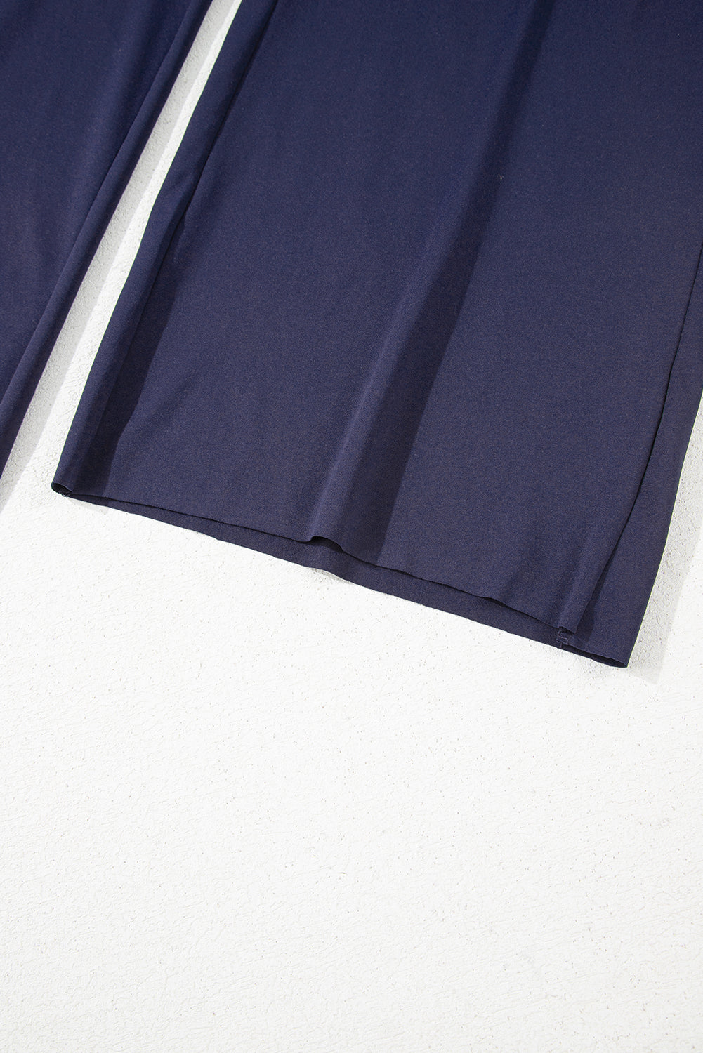 Raw Hem Loose Tee and Wide Leg Pants Set