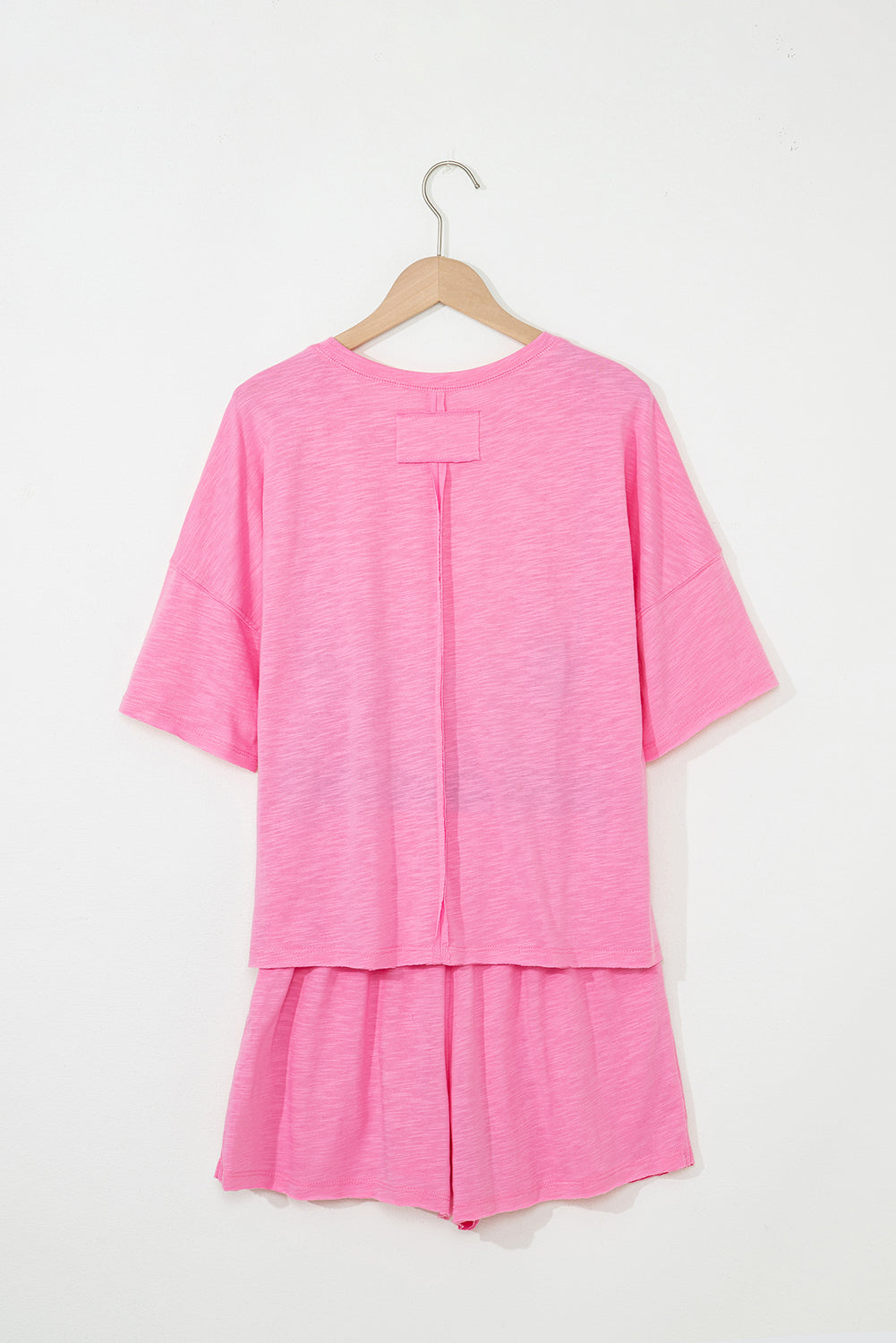 Loose Fit Half Sleeve T Shirt and High Waist Skirt Set
