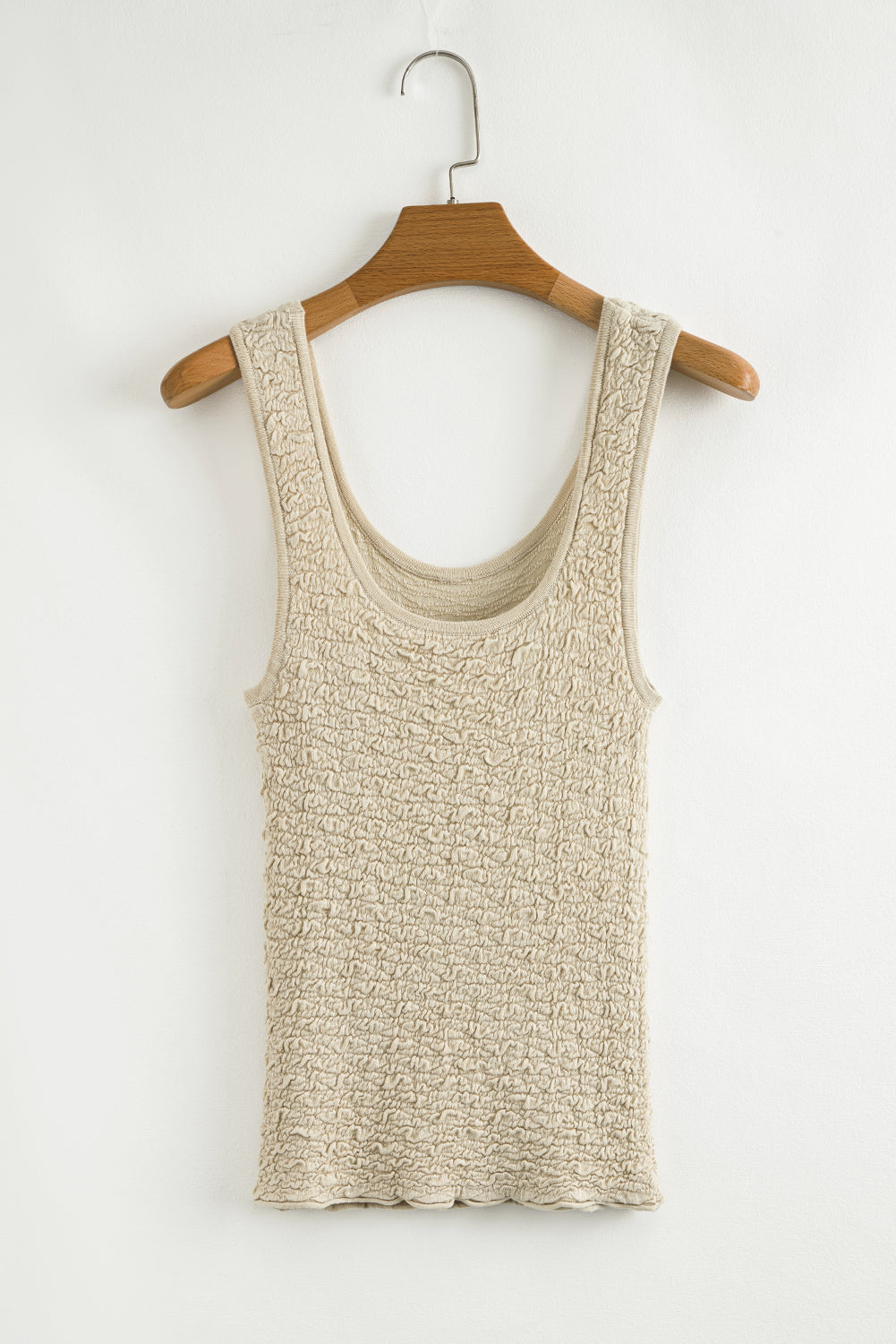 Textured U Neck Slim Fit Sweater Vest