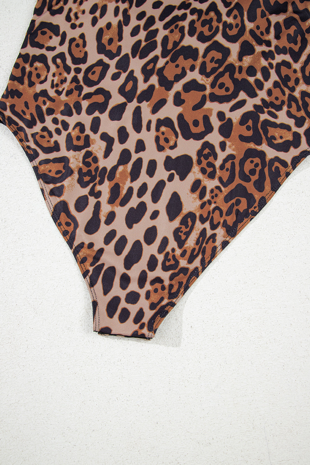 Spaghetti Straps Ruched Leopard Bodysuit