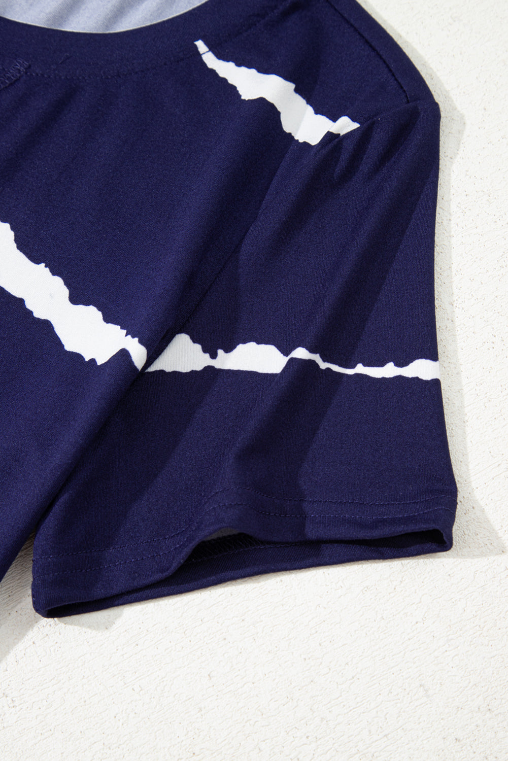 Tie-dye Stripe Casual T-Shirt