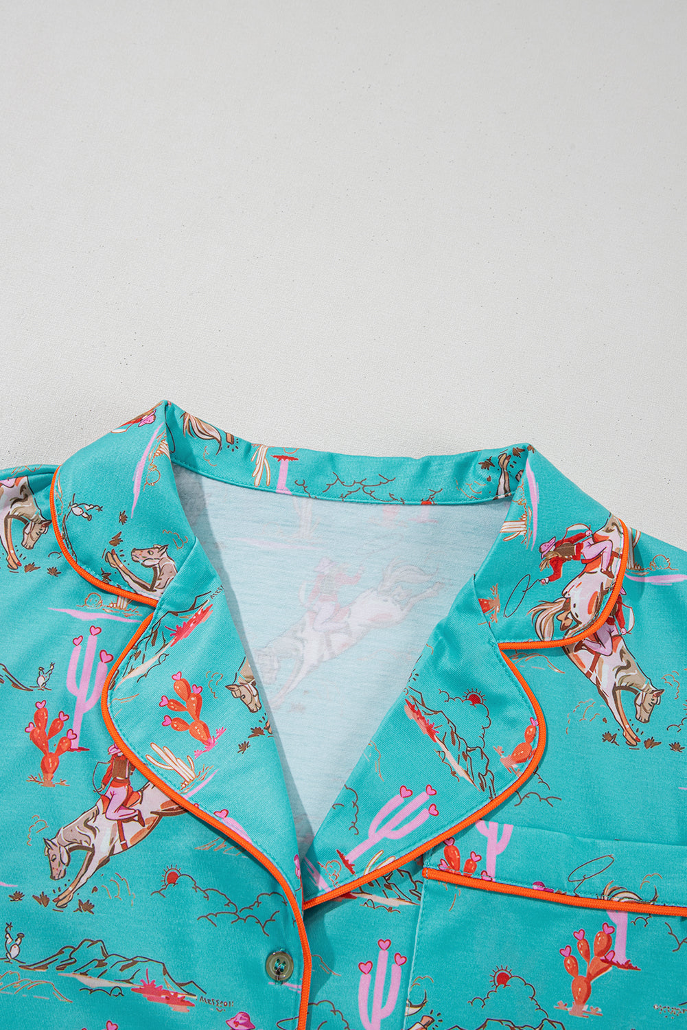 Cowgirl Country Print Pajamas Set