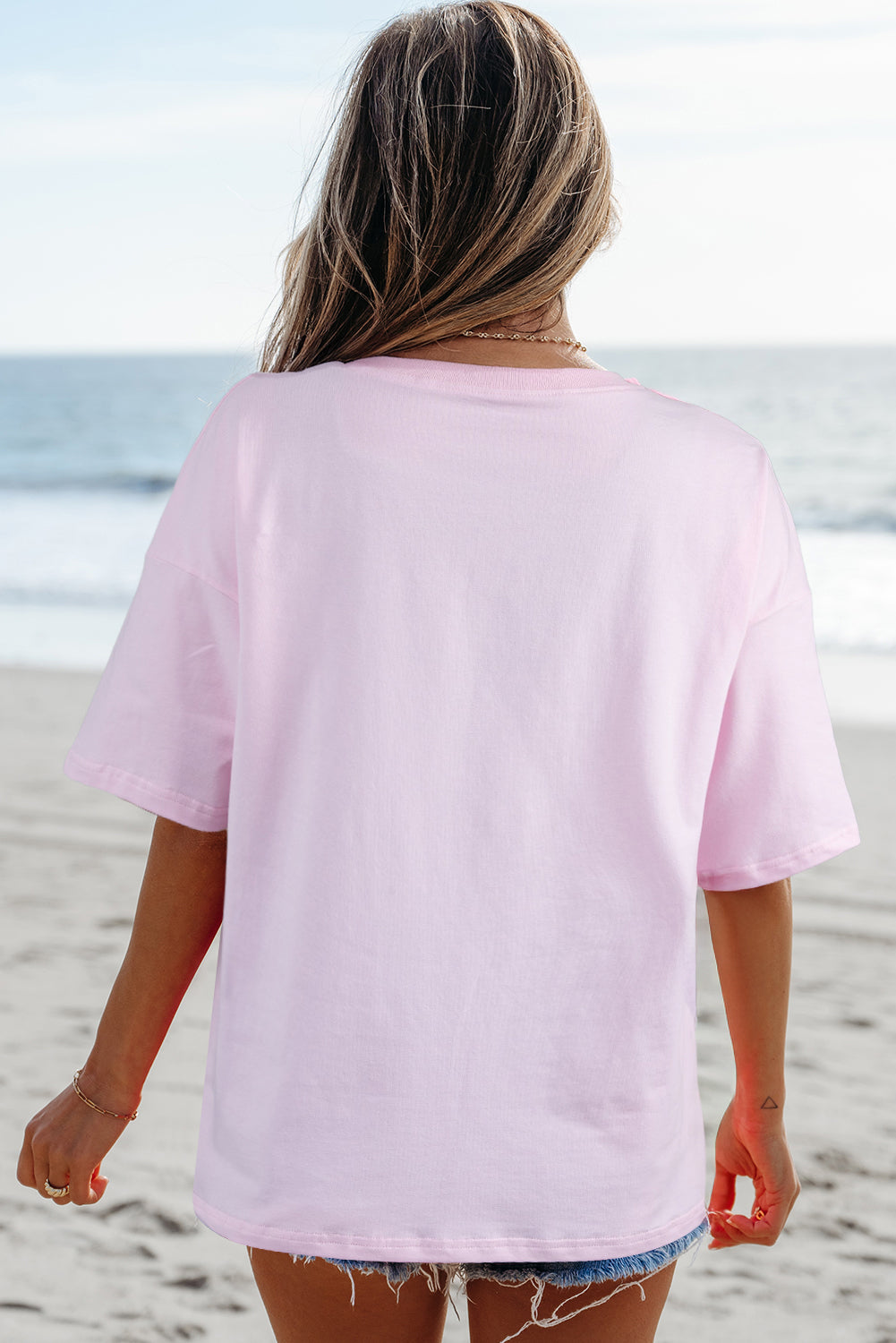 Flag Bow Graphic Crewneck Tee