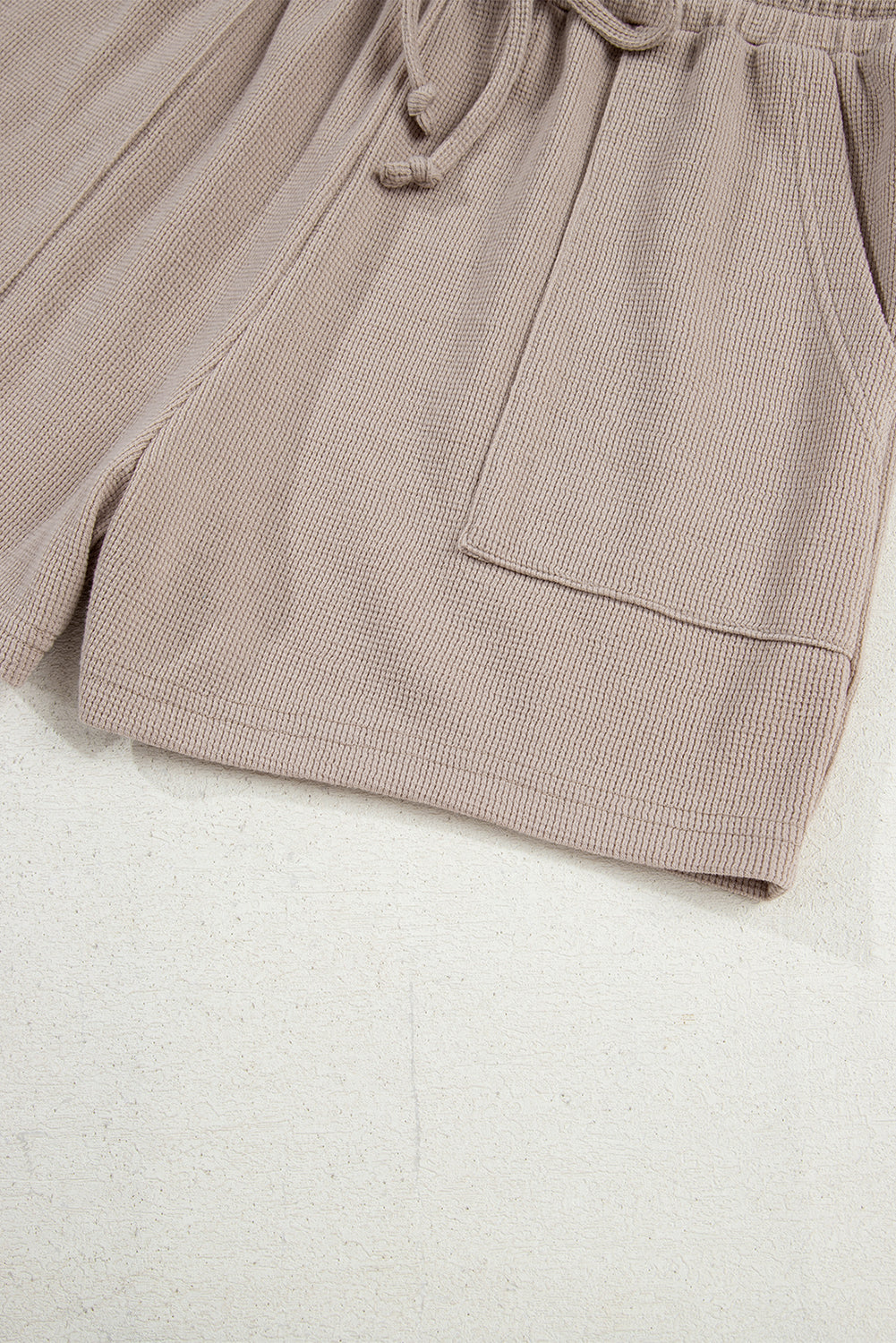 Textured Colorblock Patchwork Tee and Shorts Set