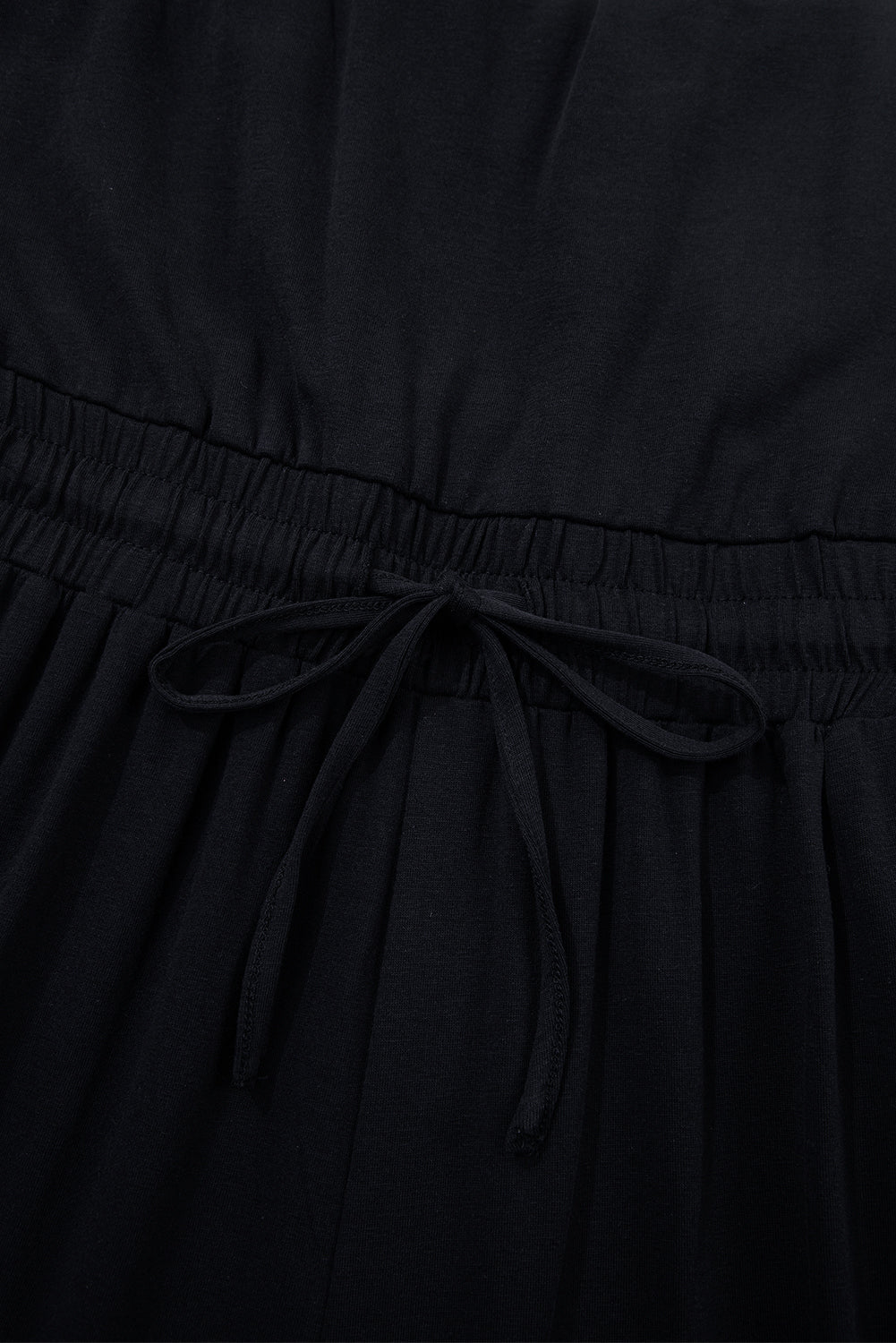 Drawstring Wide Leg Cargo Pockets Sleeveless Jumpsuit