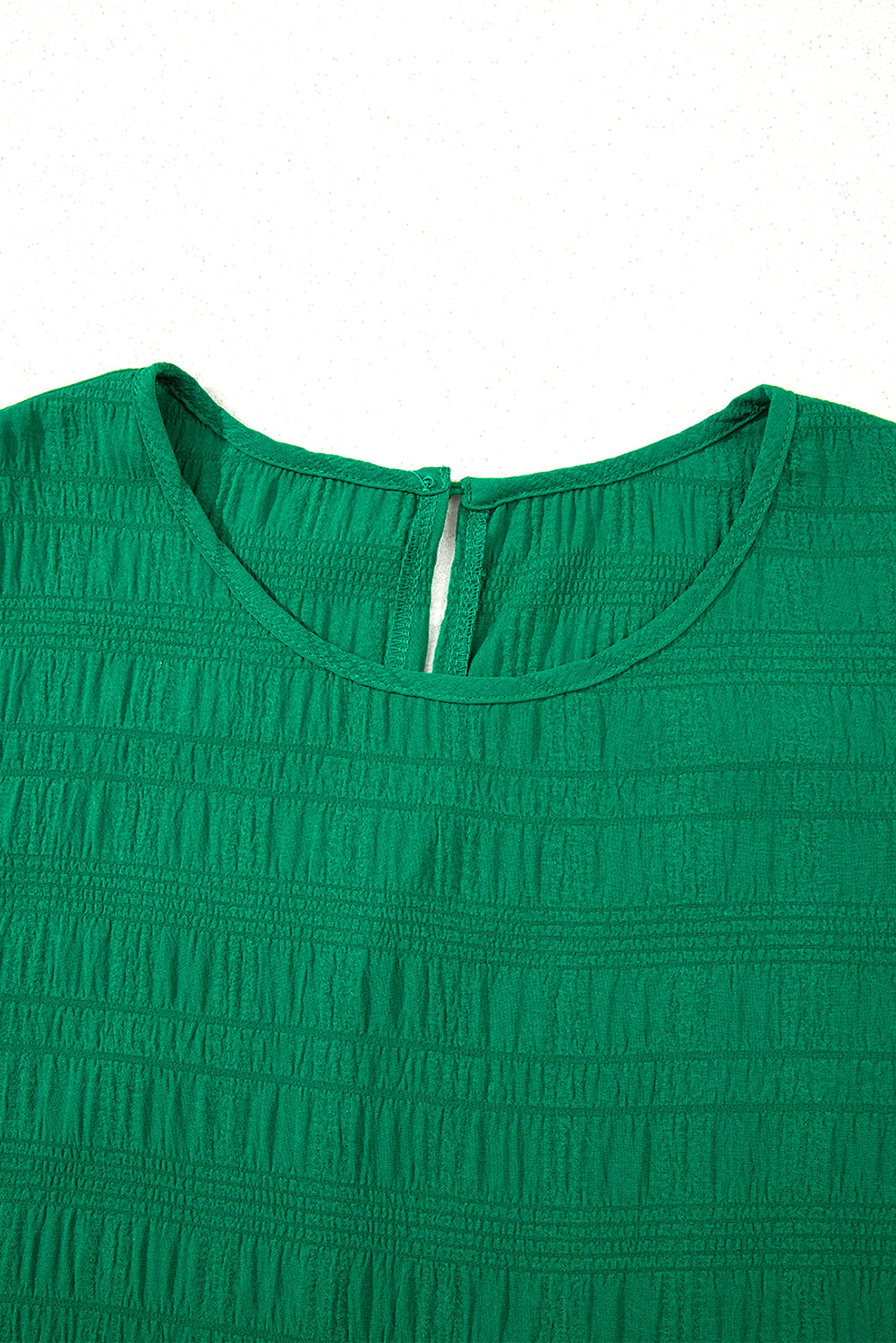Textured Flutter Sleeve Ruffled Mini Dress