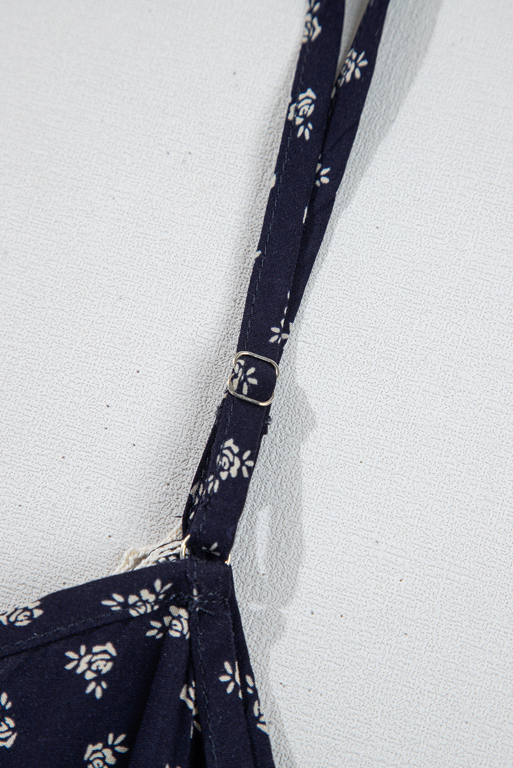 Floral Print Spaghetti Strap Buttoned V Neck Tank Top
