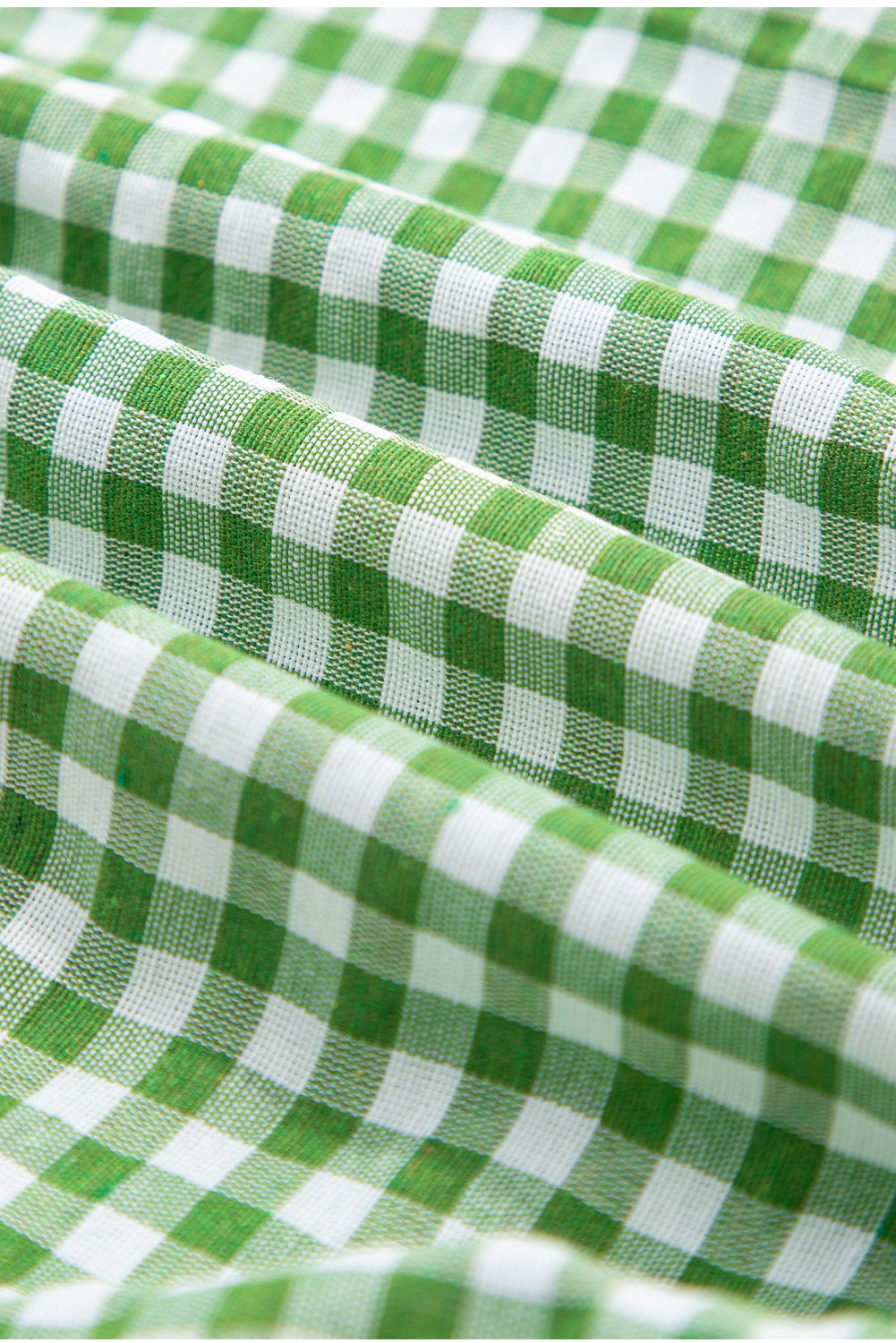 Gingham Printed High Waist Shorts