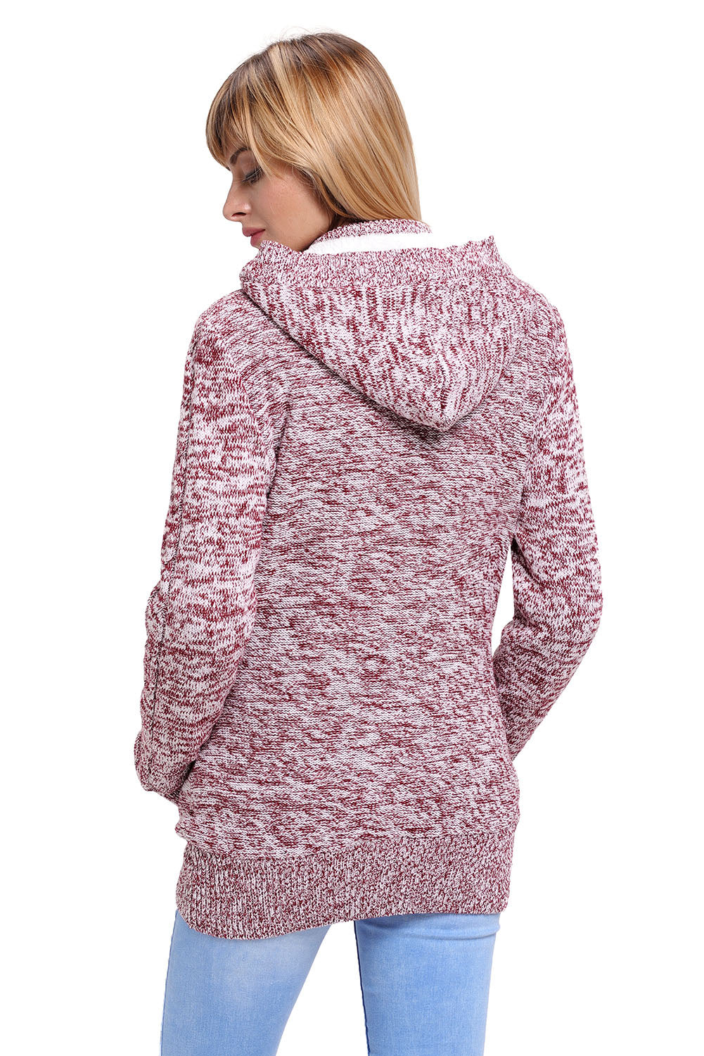Long Sleeve Button-up Hooded Cardigans