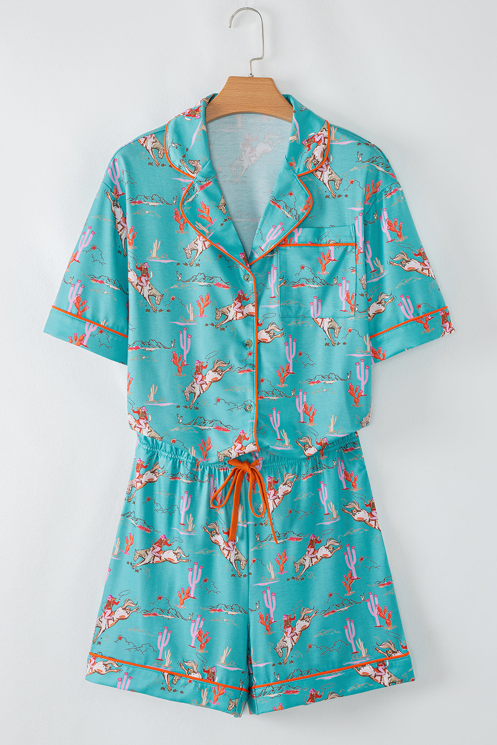 Cowgirl Country Print Pajamas Set