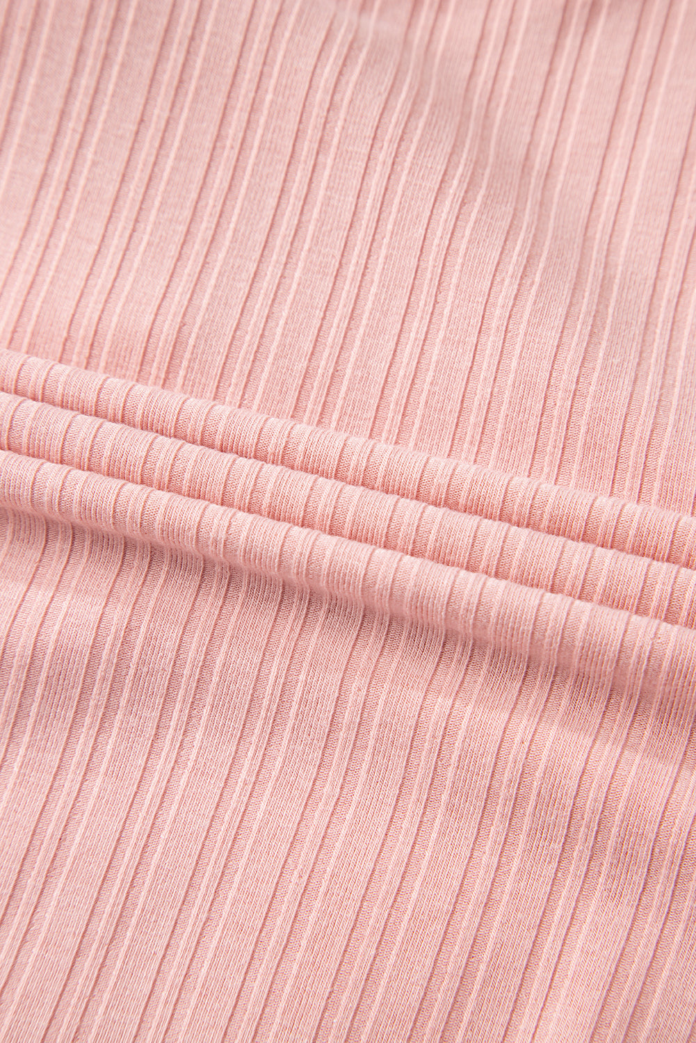 Ribbed Button V Neck Tank Top and Shorts Set