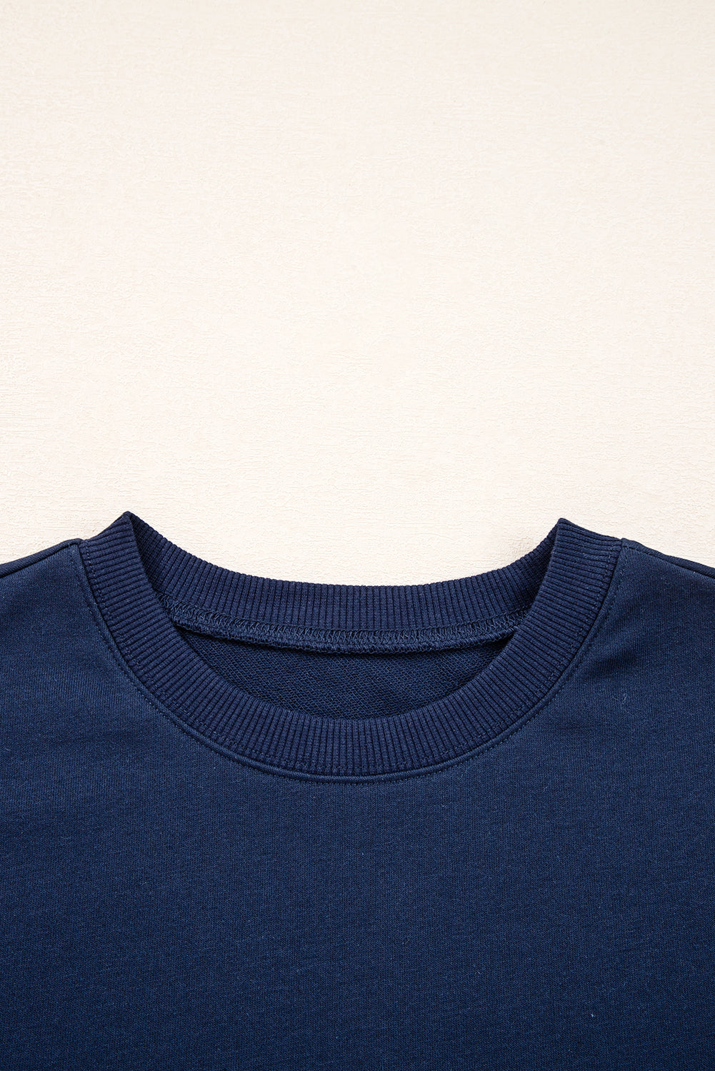 Varsity Striped Detail Drop Shoulder Oversized Sweatshirt