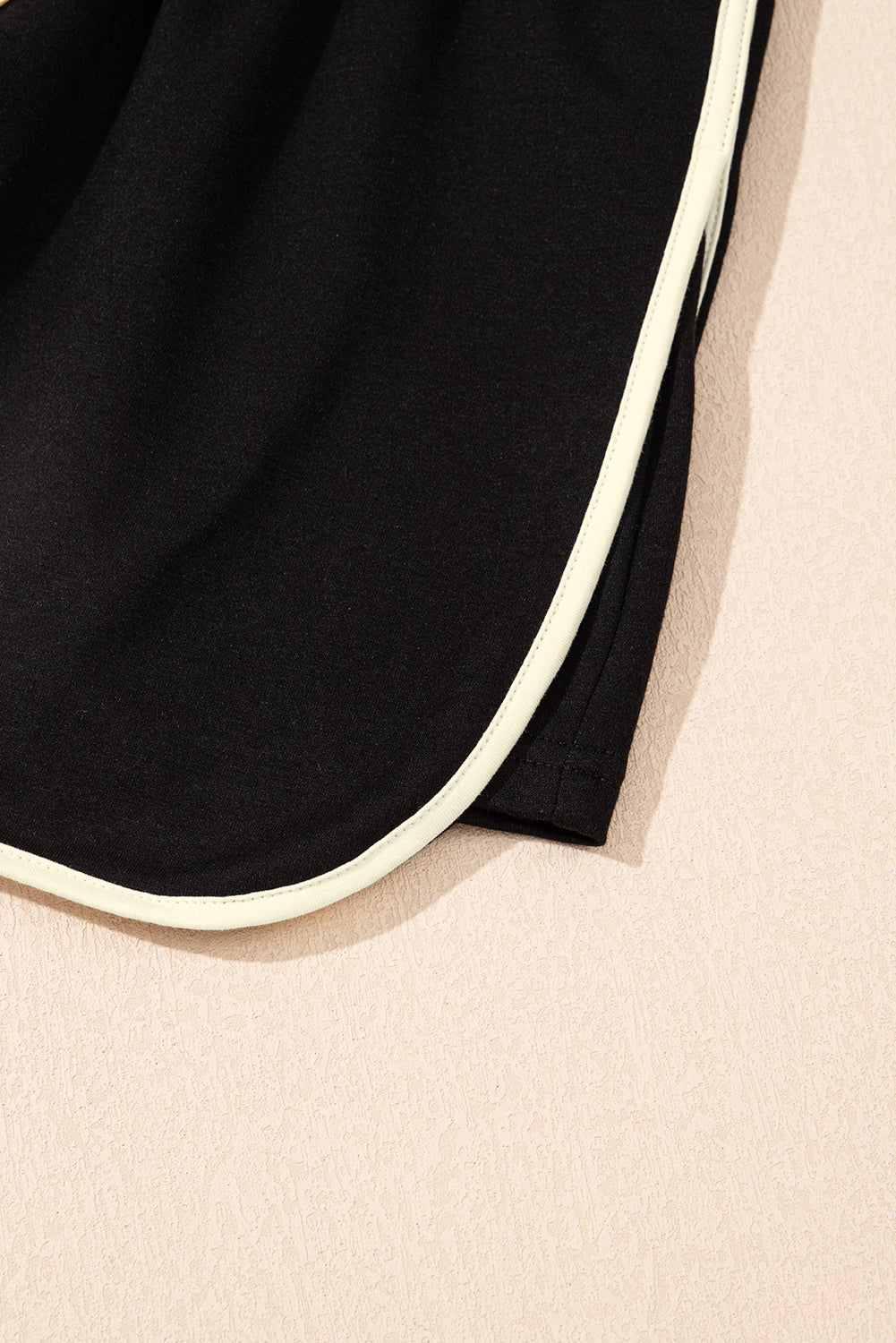 Colorblock Edge Drop Shoulder T Shirt and Skort 2Pcs Set