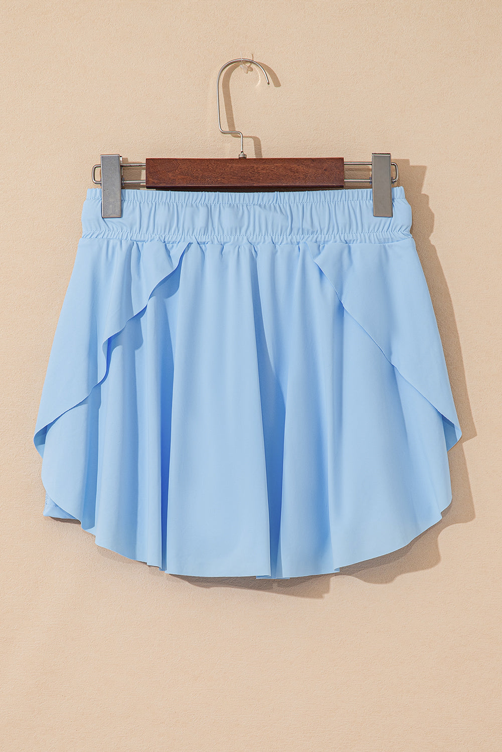 Drawstring High Waist Lined Tennis Skorts