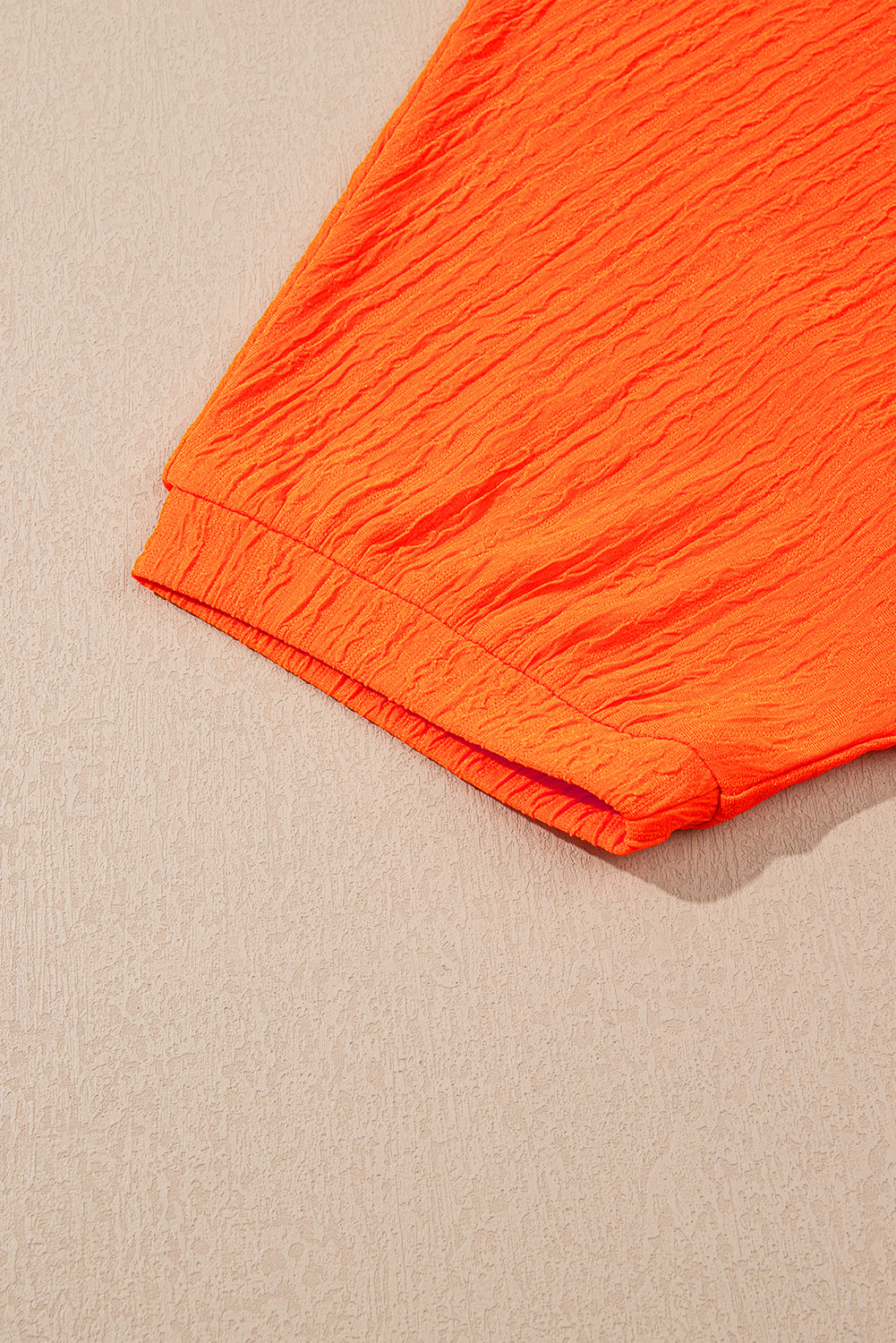 Textured V Neck T Shirt and Shorts Set