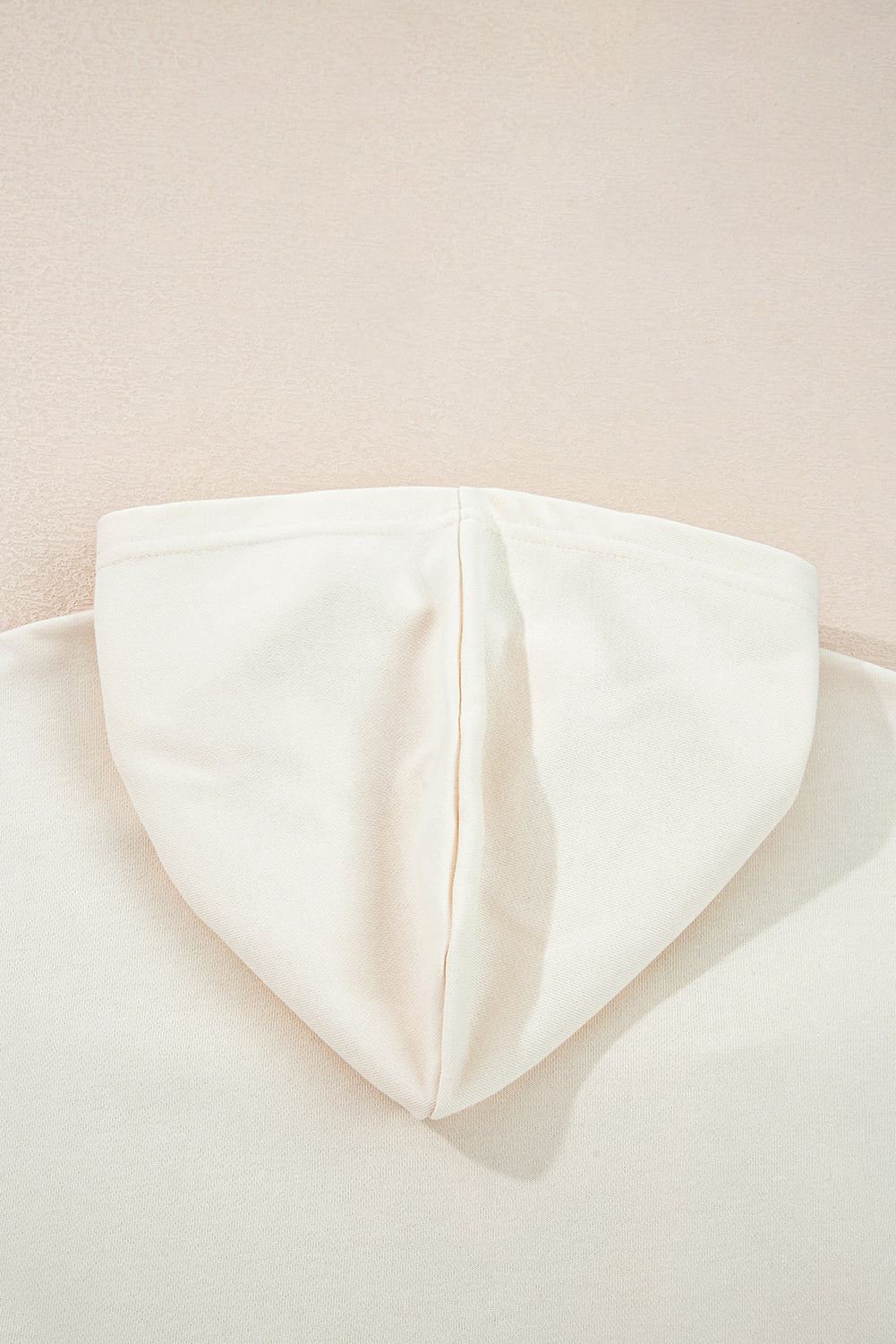 Solid Color Cute Bow Detail Loose Hoodie