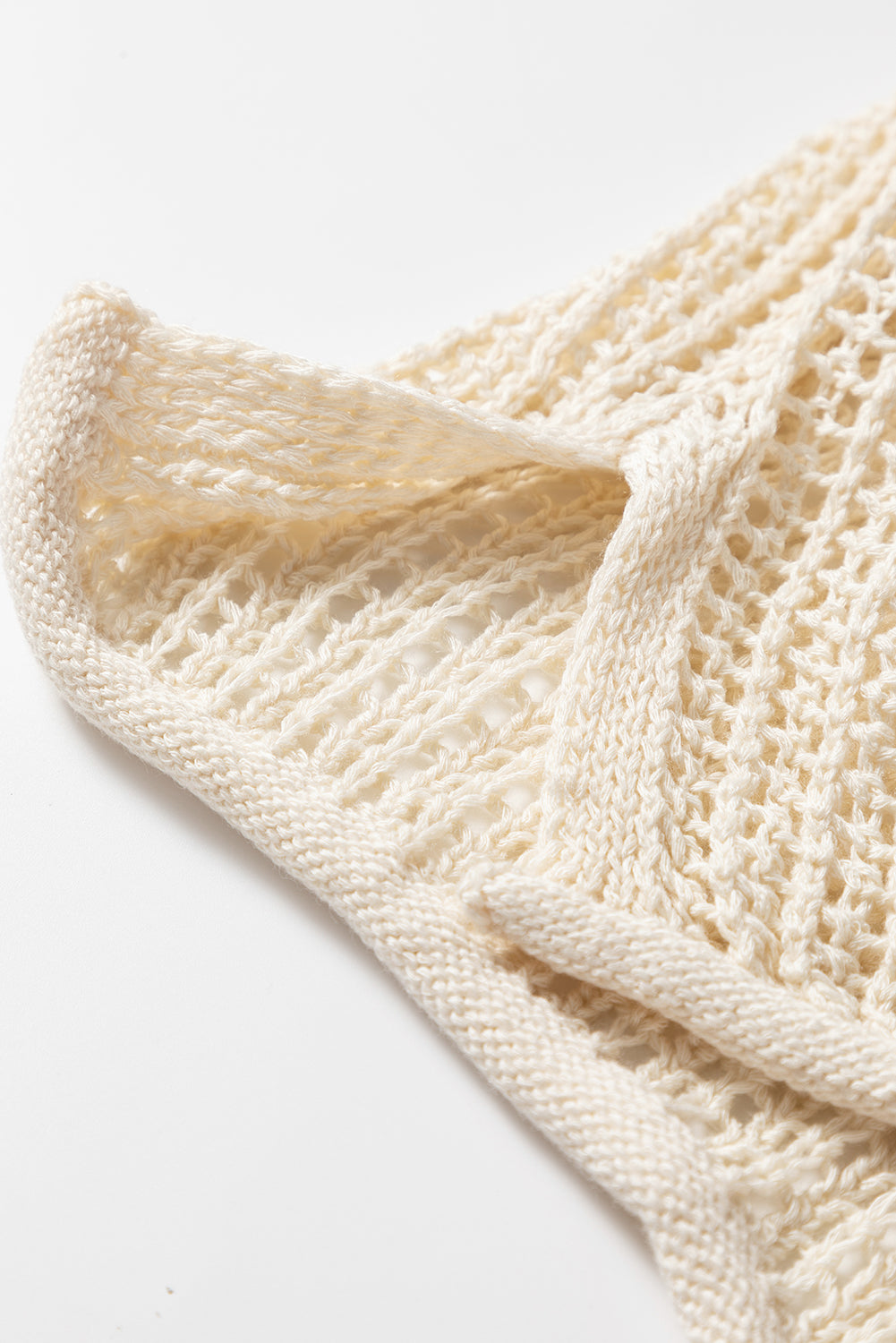 Hollow Out Knit Star Pattern Accent Plus Size Jumper