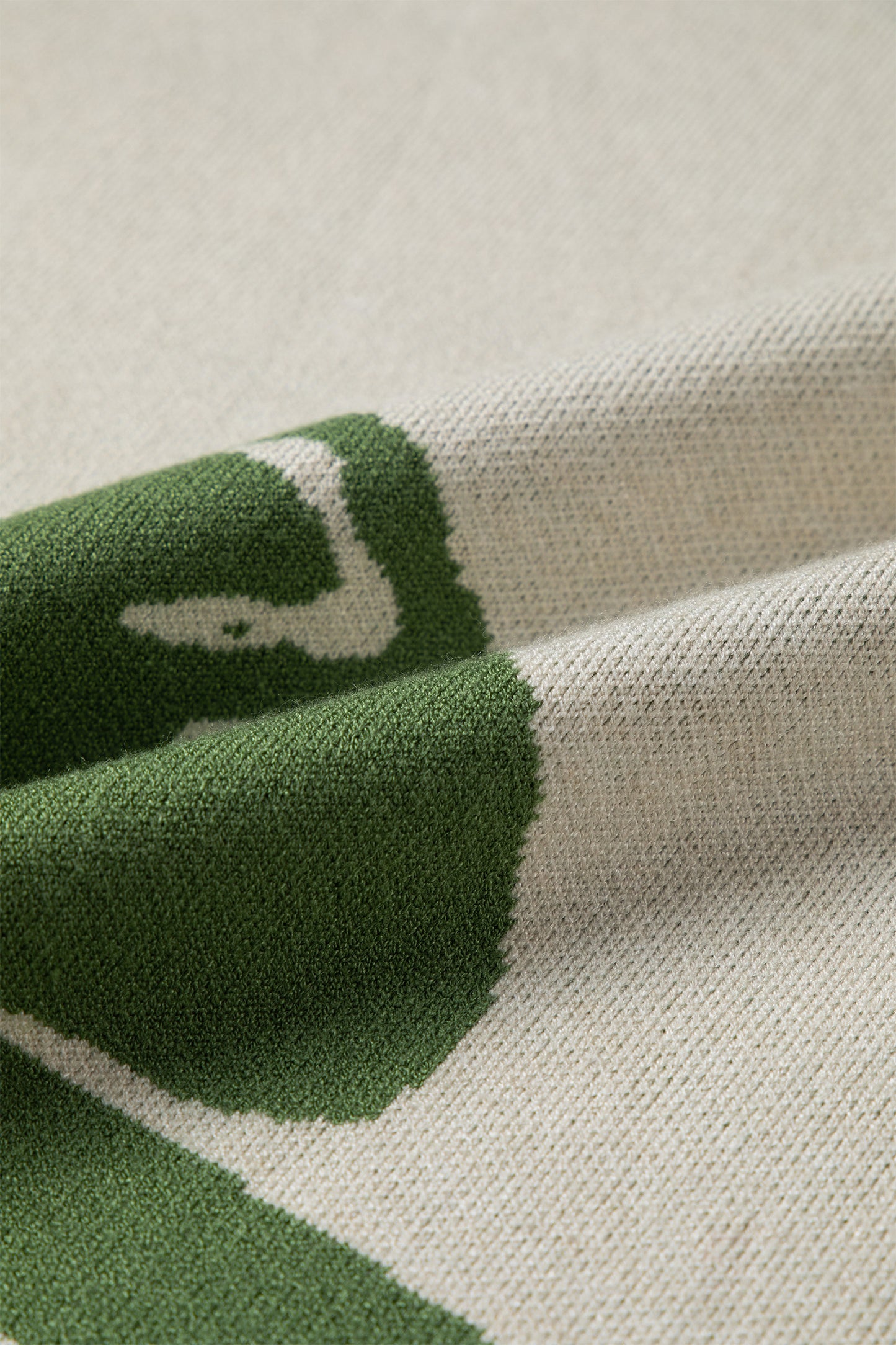 Bold Flower Pattern Wide Sleeve Baggy Sweater