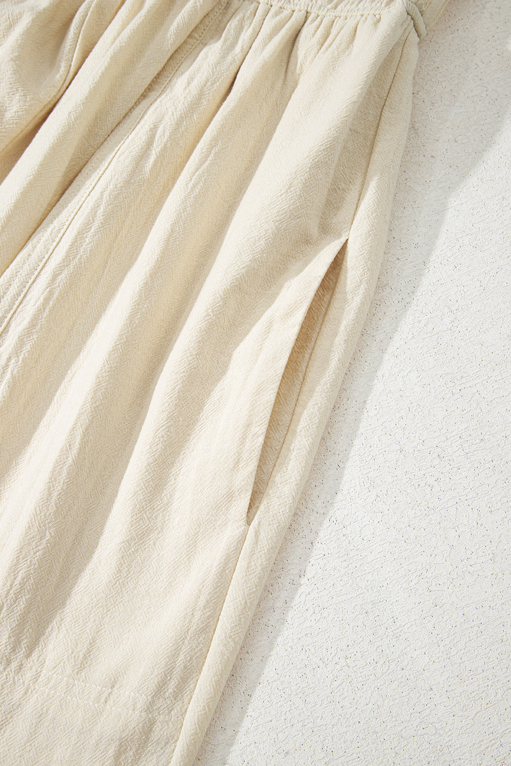 Ruched High Waist Sleeveless Wide Leg Jumpsuit
