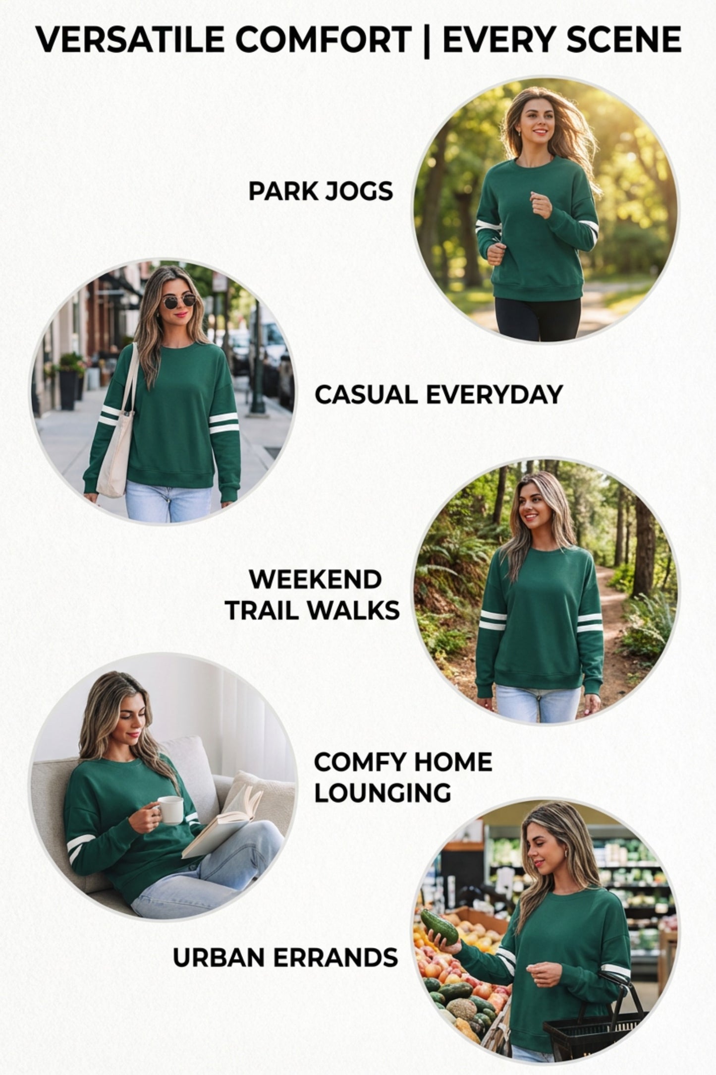 Varsity Striped Detail Drop Shoulder Oversized Sweatshirt