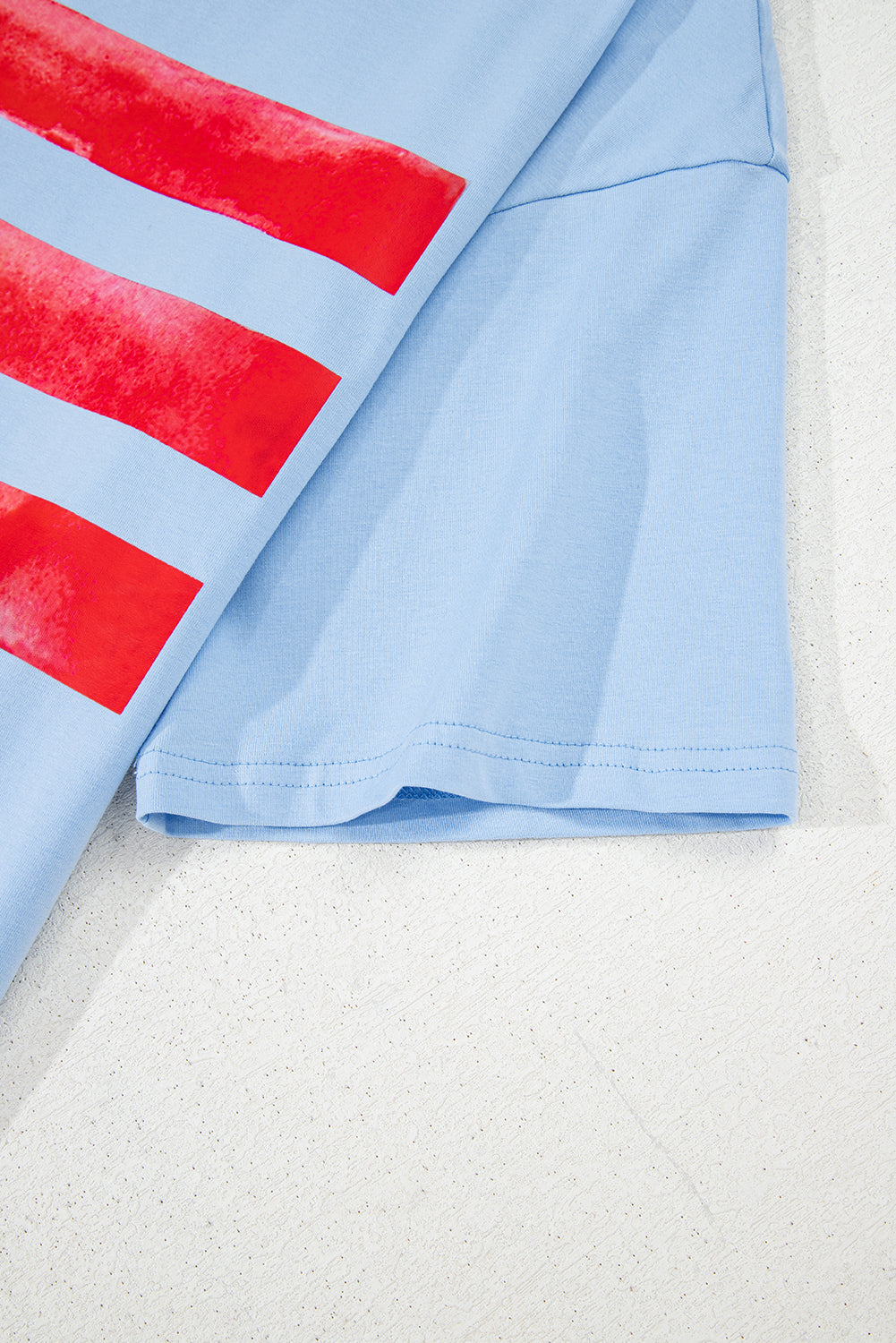 Flag Bow Graphic Crewneck Tee