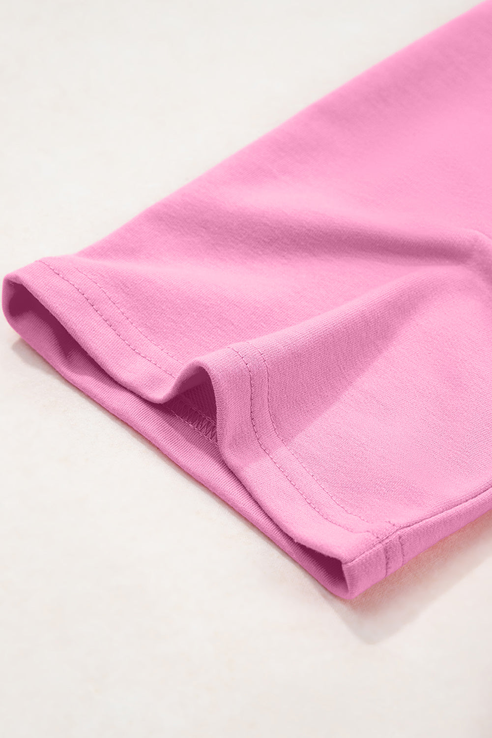 Solid Loose V Neck Half Sleeve Tee and Shorts