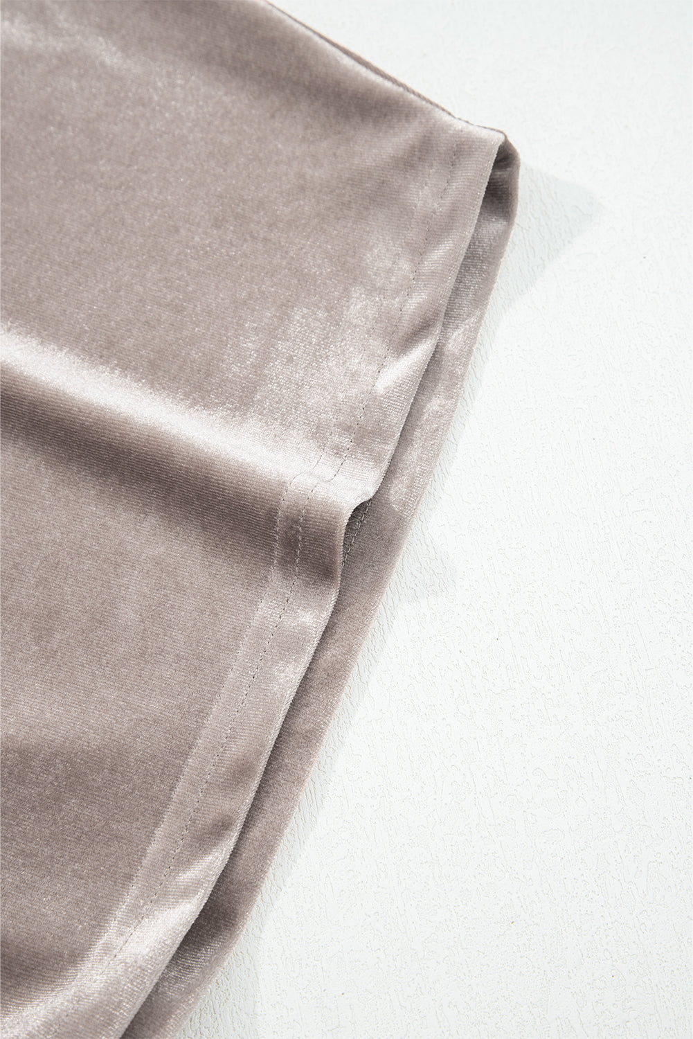 3/4 Sleeve Open Front Velvet Kimono