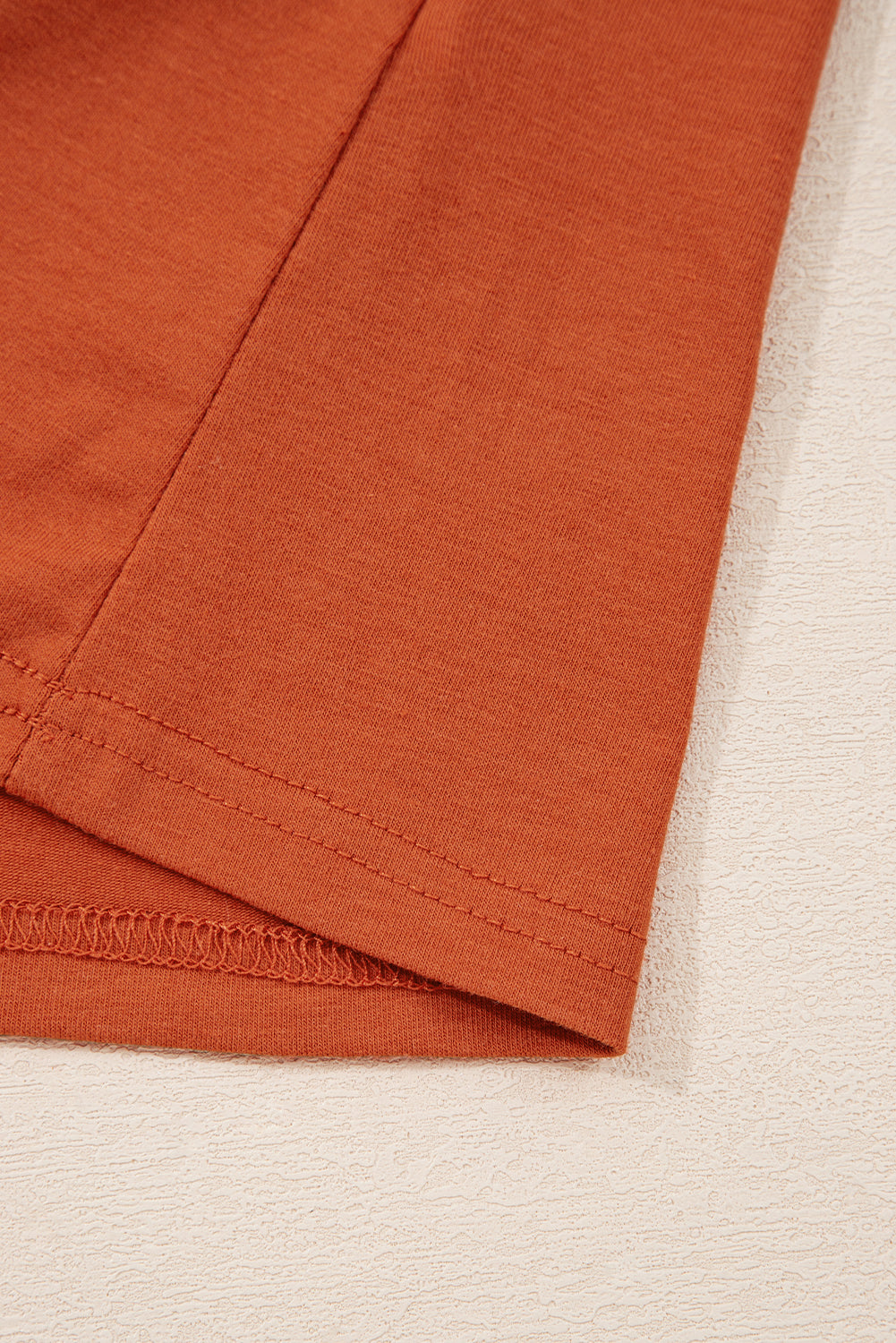 Asymmetric Seam Detail Solid Color Long Sleeve Top