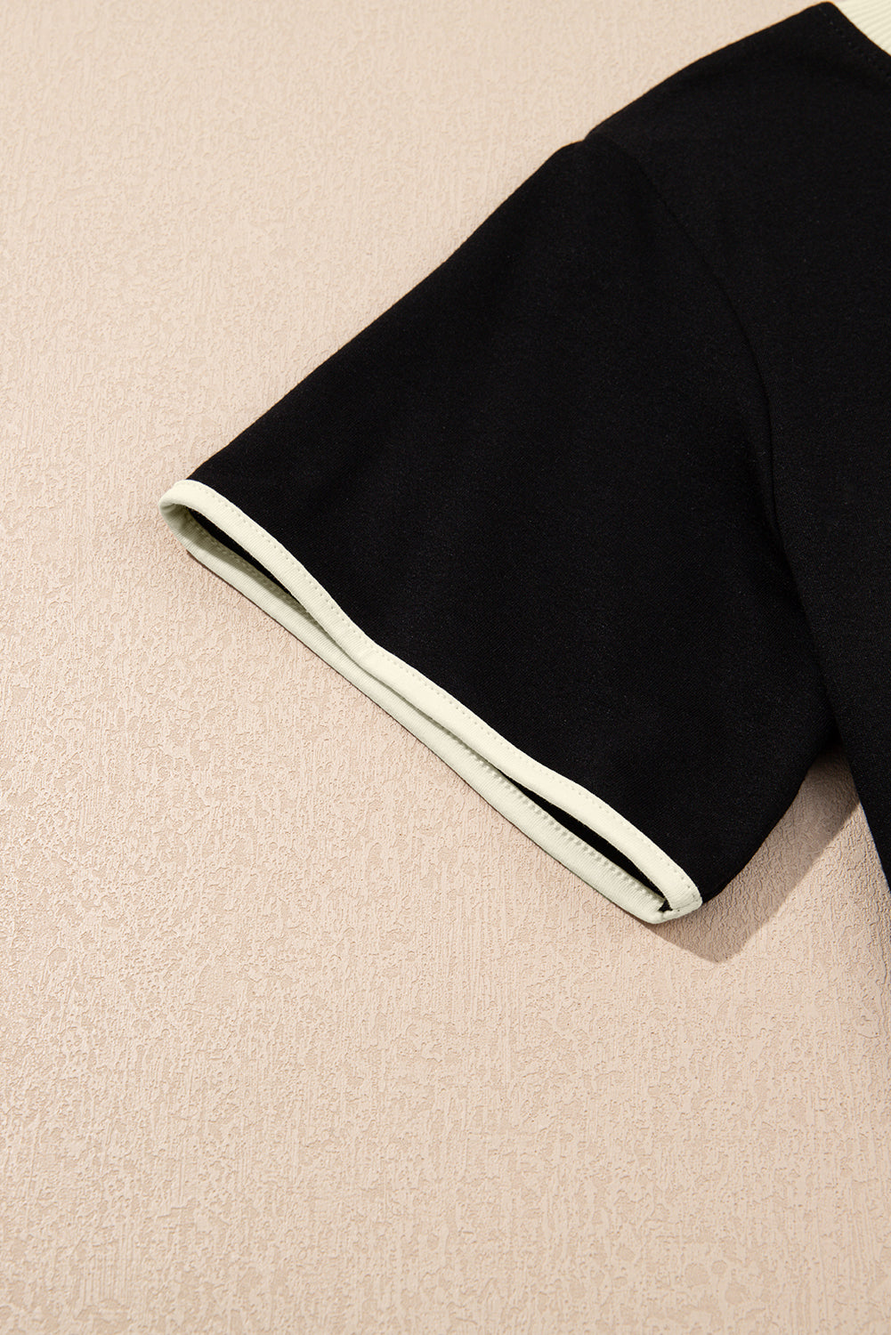 Colorblock Edge Drop Shoulder T Shirt and Skort 2Pcs Set