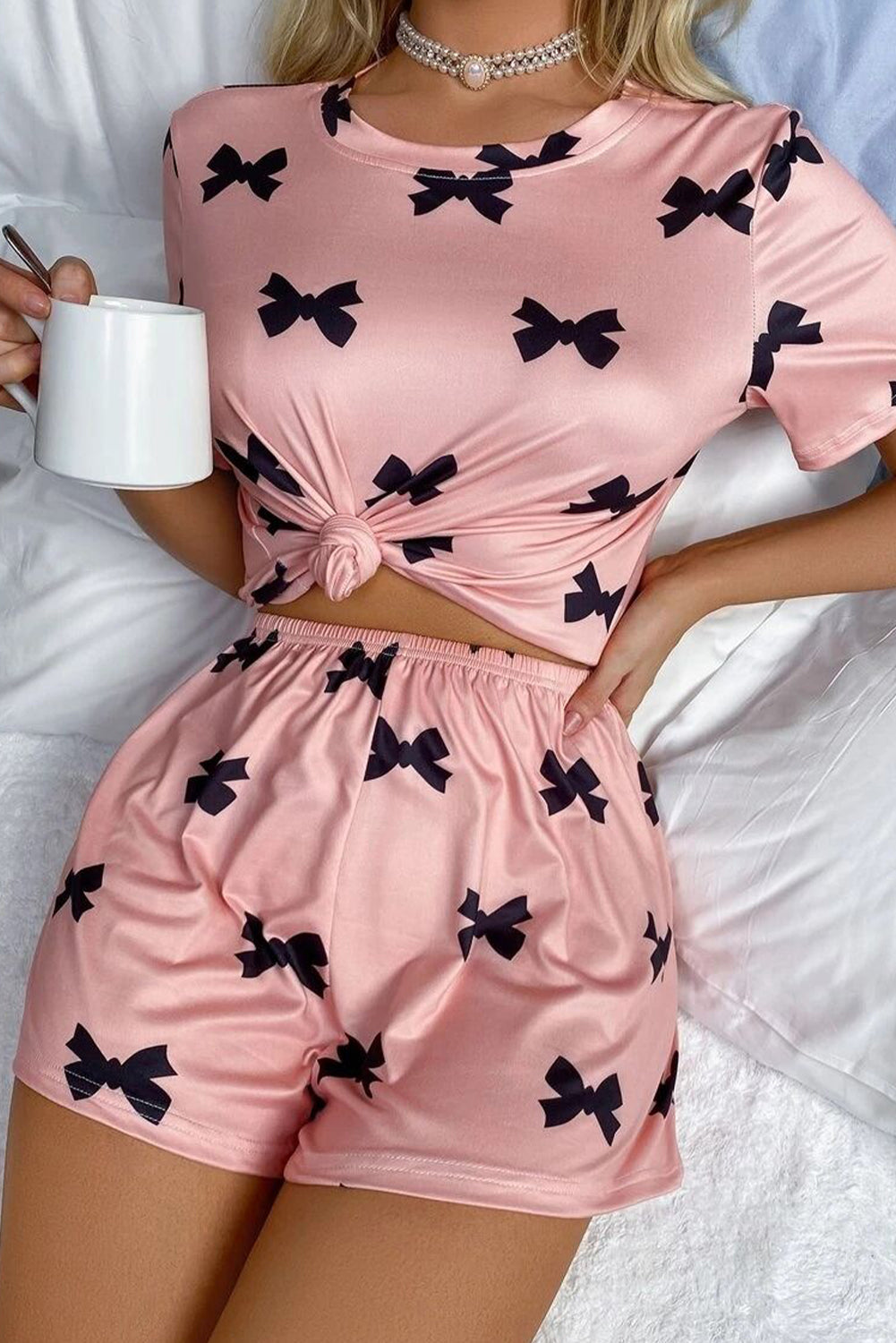 Printed Short 2pcs Lounge Set