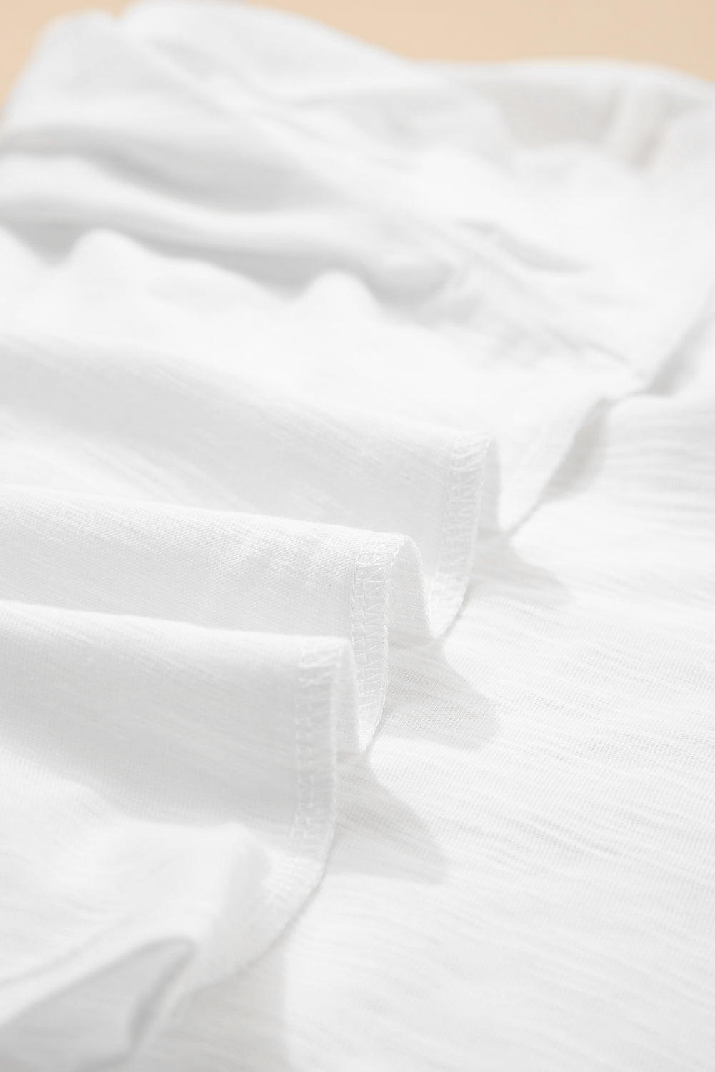 Layered Ruffle Short Sleeve Round Neck Top