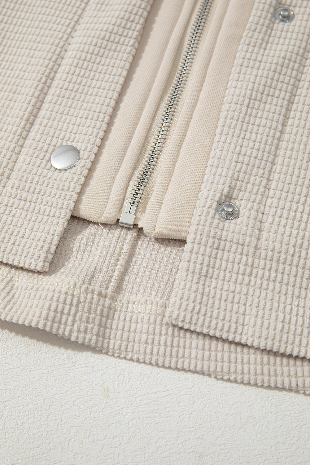 2 in 1 Thermal Knit Textured Hooded Jacket
