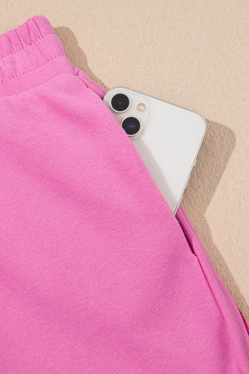 Striped Accent Pullover and Shorts Two Piece Casual Set