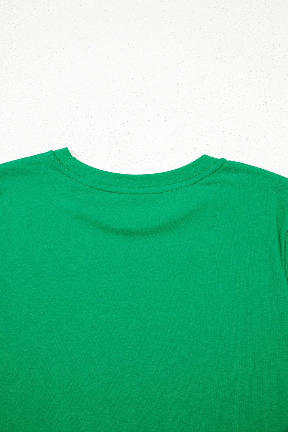 Casual Plain Crew Neck Tee