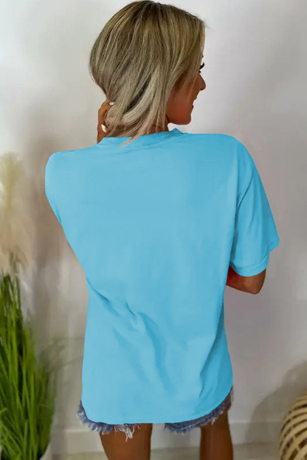 MAMA Letter Graphic Neon T Shirt