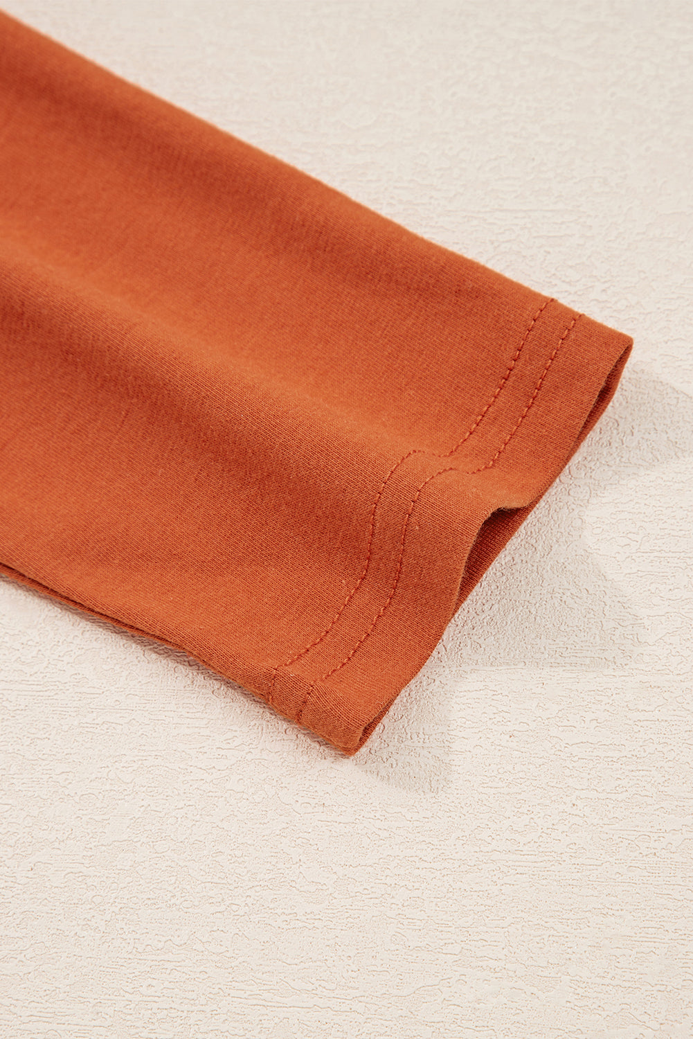 Asymmetric Seam Detail Solid Color Long Sleeve Top