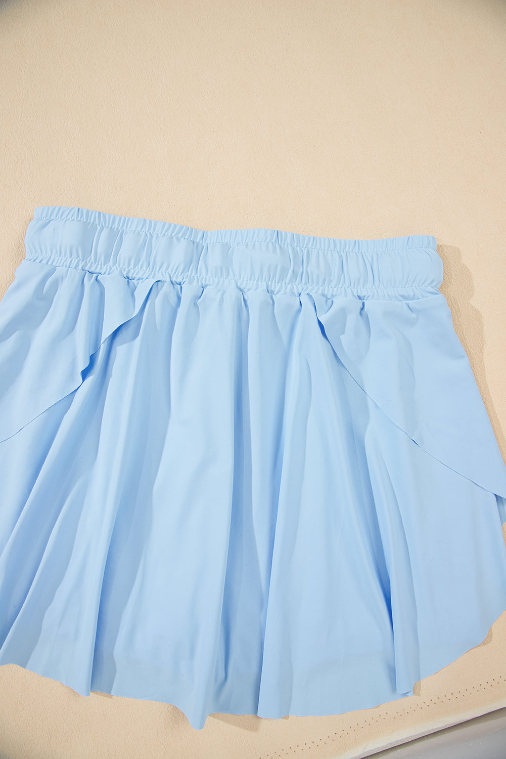 Drawstring High Waist Lined Tennis Skorts