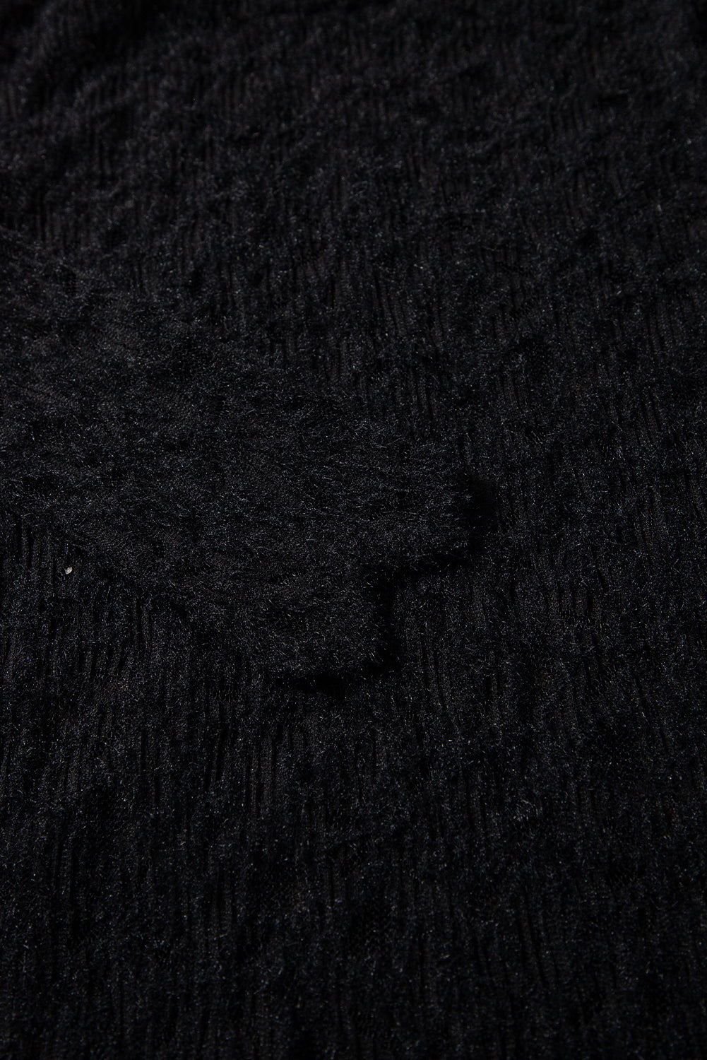 Flower Lace See Through Mock Neck Long Sleeve Top