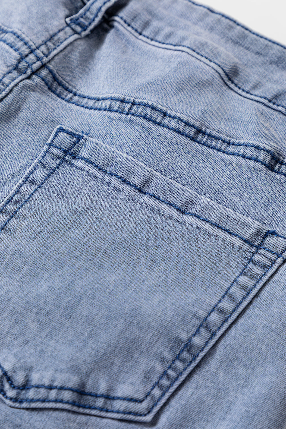 High Waist Button Zip Fly Bell Bottom Jeans