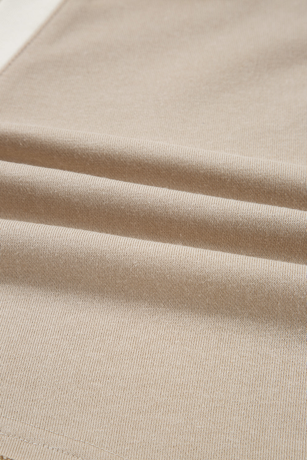 Raw Edge Detail Colorblock Patchwork Cropped Pullover Drawstring Skirt Set
