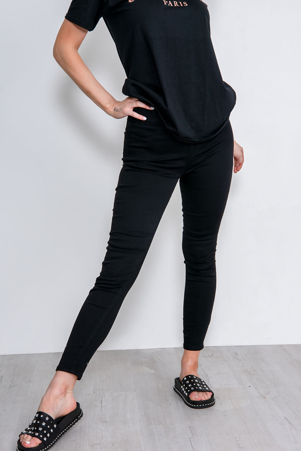 Zoe Black High Waisted Skinny Jeggings