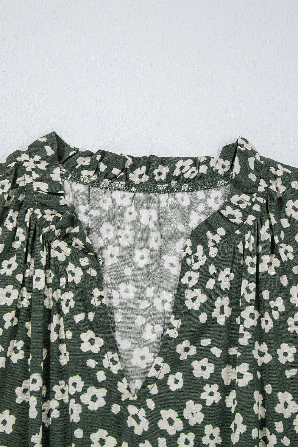 Boho Floral Print V Neck Tunic Sleeveless Dress