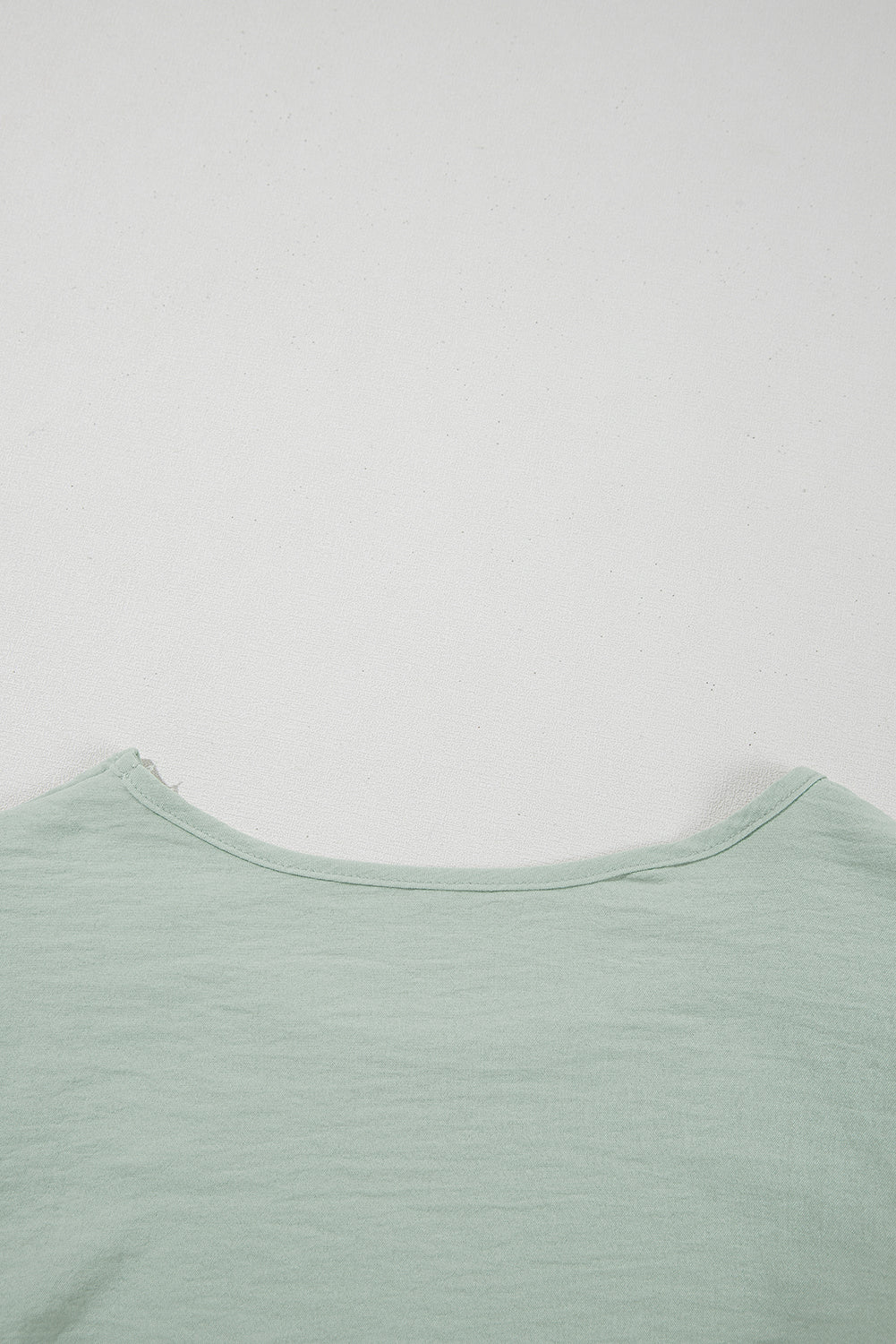 Solid Color Ruffled Short Sleeve Casual Blouse