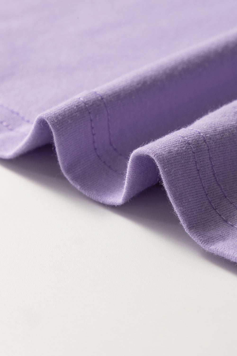 Casual Plain Crew Neck Tee