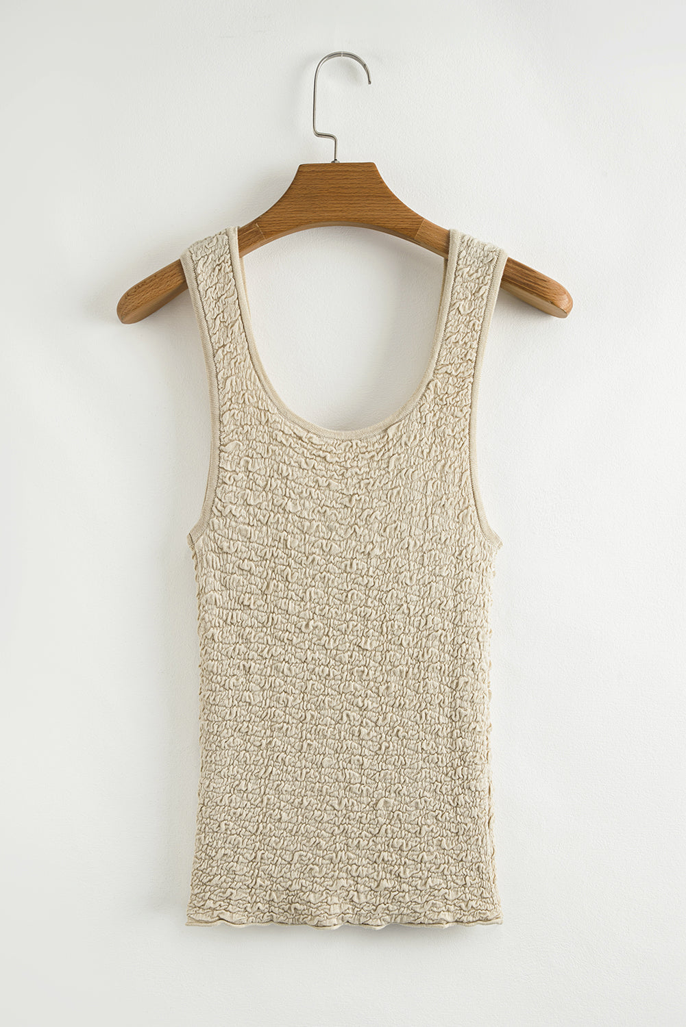 Textured U Neck Slim Fit Sweater Vest