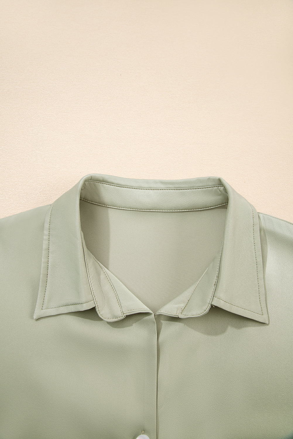 Buttoned Collar Shift T-shirt Mini Dress