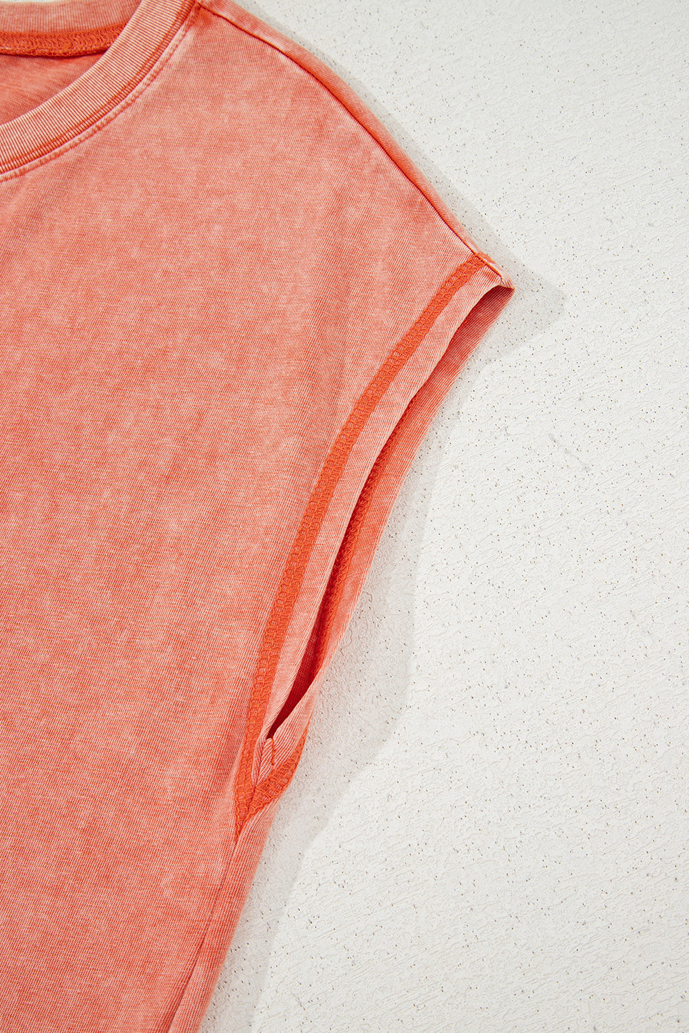 Mineral Wash Pocketed T-shirt Long Dress
