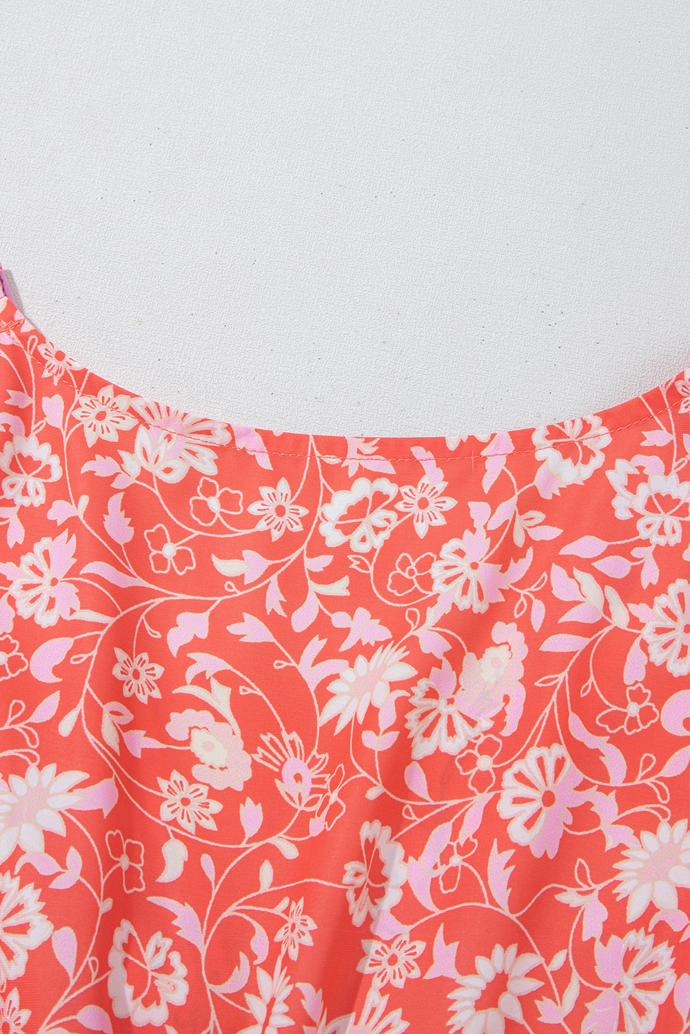 Floral Print Tasseled Tied Sleeve Empire Waist Maxi Dress