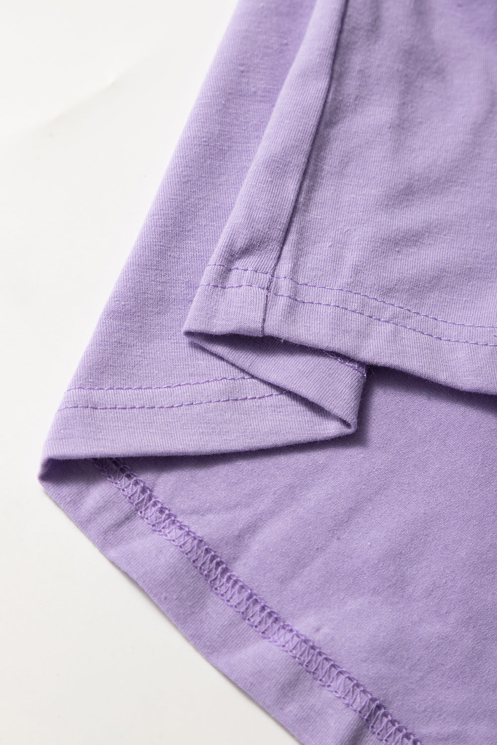 Casual Plain Crew Neck Tee