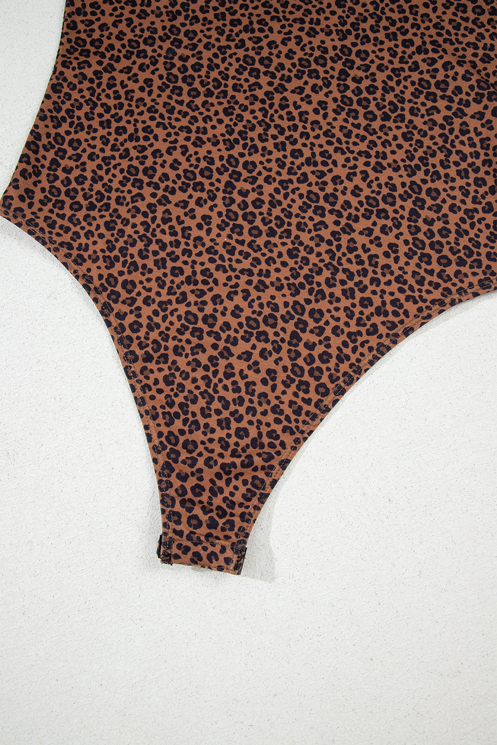 Leopard Printed Sleeveless Scoop Neck Bodysuit